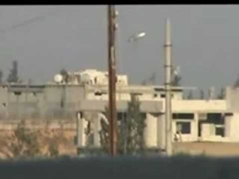 آثار استهداف حاجز سويد من قبل كتيبة سباع البر في القصير في ريف حمص