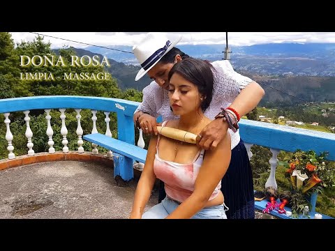 DOÑA ROSA & CAMILA - ASMR LIMPIA MASSAGE con PALO SANTO, SPIRITUAL CLEANSING, CUENCA, HAIR CRACKING