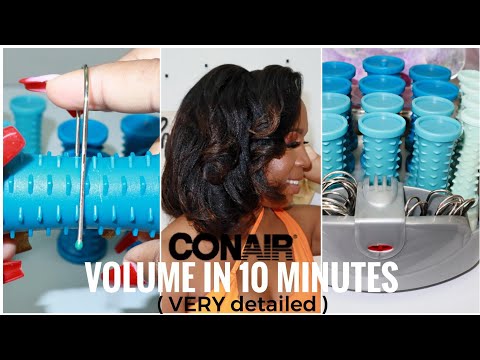 Conair 20 Roller Compact Setter CONAIR HOT ROLLERS Tutorial & Review| quick easy VOLUME| Sacha Bloom