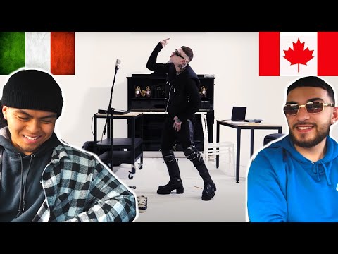 CANADIANS REACT TO ITALIAN TRAP - Lazza - PIOVE feat. Sfera Ebbasta (Visual)