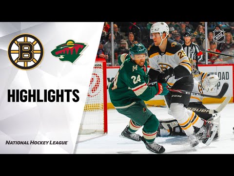 NHL Highlights | Bruins @ Wild 2/1/20