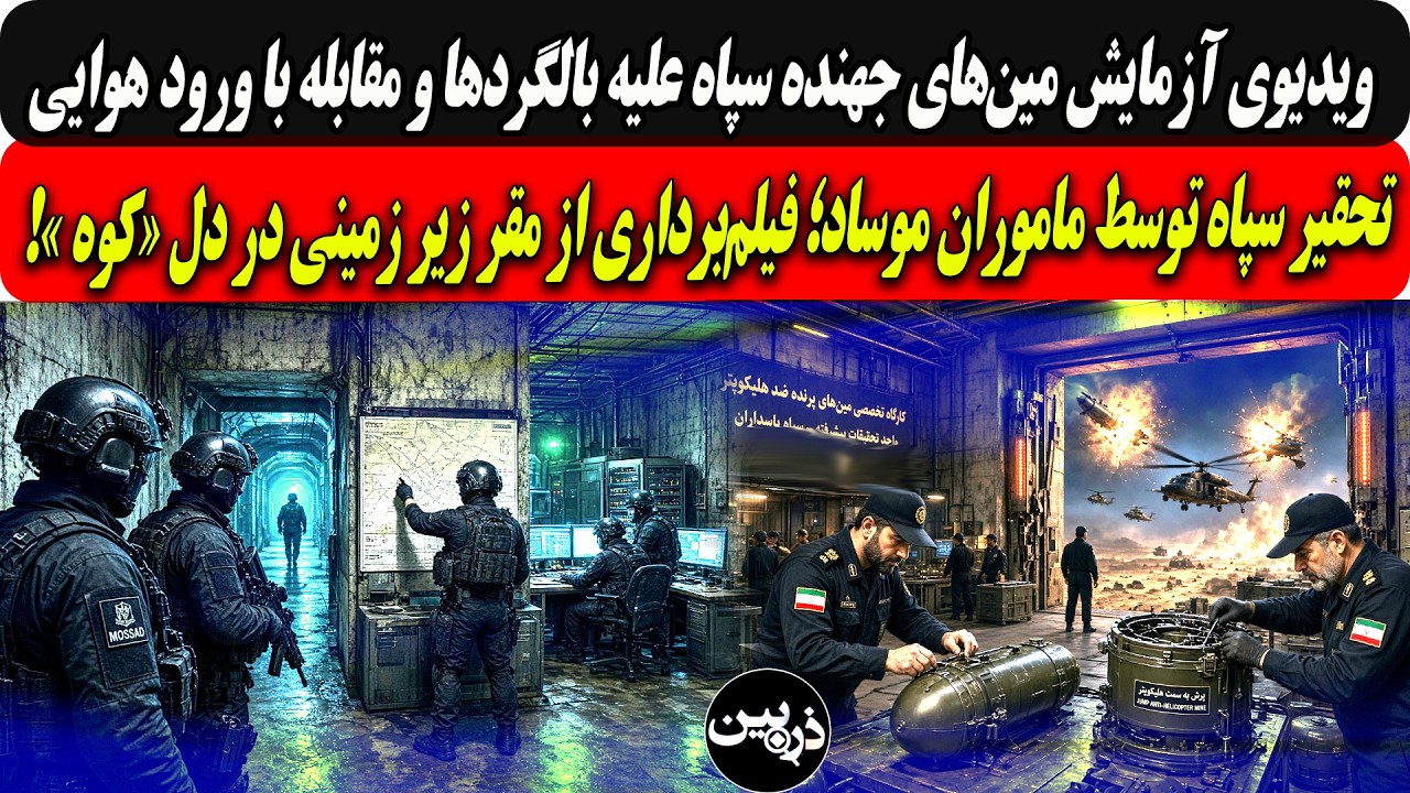 آزمایش مین‌جهنده سپاه علیه بالگردآمریکایی/تحقیرسپاه توسط موساد؛فیلم‌بردا?