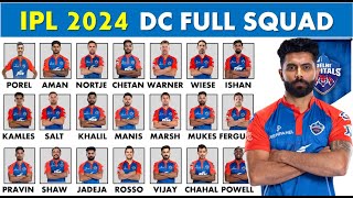 Delhi Capitals Team Full Squad IPL 2024 | DC Players List IPL 2024