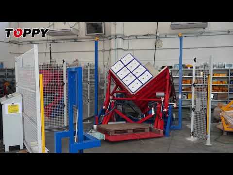 Pallet changer - TOPPY V-SHAPE (cheese & yogurt jar)