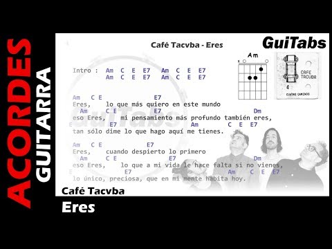ERES 📒🖍 - Café Tacvba ( Letras - Acordes GUITARRA 🎸- Karaoke )