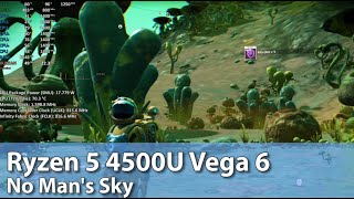 No Man's Sky AMD Ryzen 5 4500U Vega 6 - Gameplay Benchmark Test