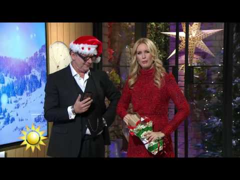 Här får Jenny en julklapp av Steffo - Nyhetsmorgon (TV4)