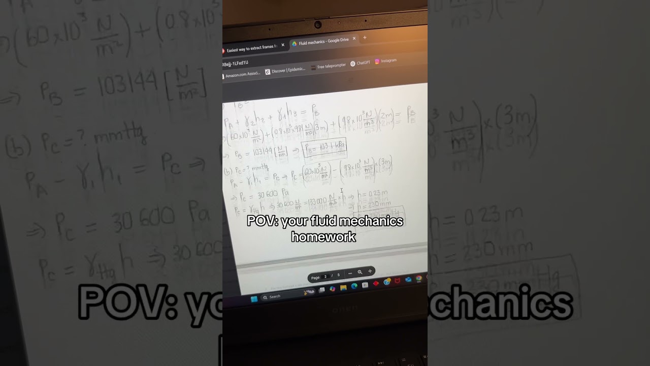 Your engineering homework #engineering #mechanicalengineering #fluidmechanics