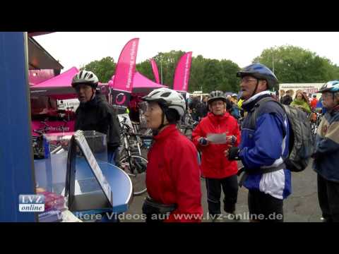 Sportsgeist beim Leipziger Fahrradfest