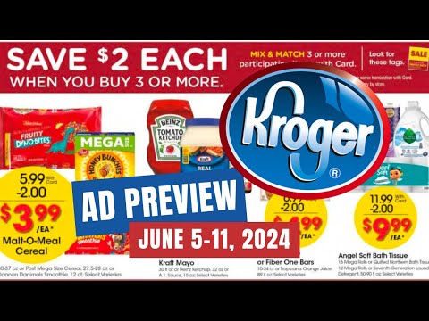 *MEGA SALE* Kroger Ad Preview for 6/5-6/11 | Buy 3 Save $2 Mega Sale, Self Care Event, & MORE