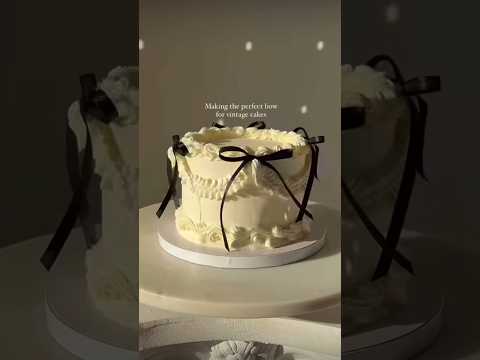 How to tie the perfect bow for your cakes 🎀#cake#birthday#trendy#reels#shorts#video#cute#how#trend