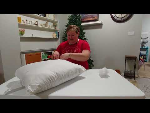 YouTube video about: How much polyfill for 20x20 pillow?