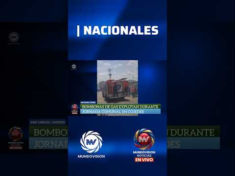 Bombonas de gas explotan durante jornada comunal en Cojedes. #explosion #cojedes #venezuela #noticia