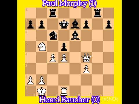 Henri Baucher vs Paul Morphy || Casual game,1858 #chess