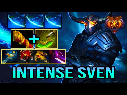 INTENSE CARRY [ Sven ] 27SAVAGE WITH ZERO DEATH - UNBELIEVABLE CARRY - DOTA 2 GAMEPLAY