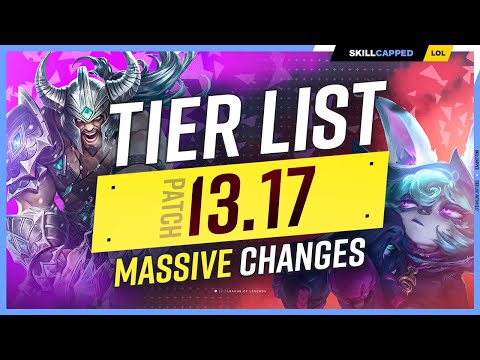 NEW TIER LIST for PATCH 13.17 - MASSIVE CHANGES!