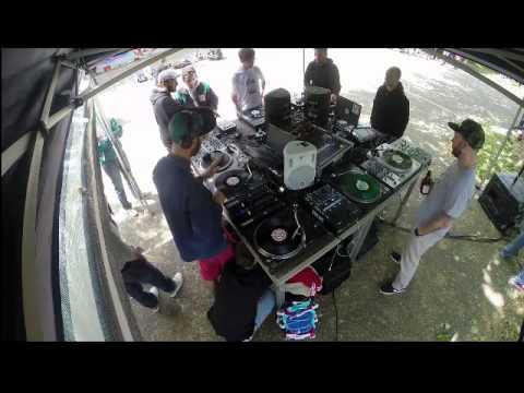 Acee + Sonderskooler scratching @ Double Trouble - Graffiti + Turntablism Jam