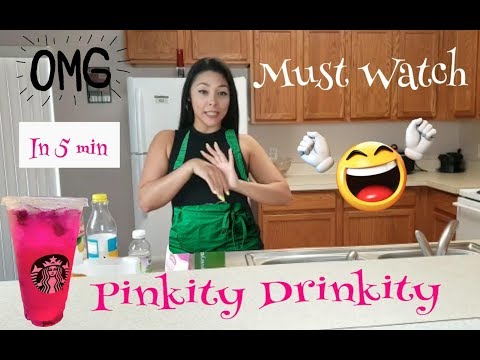 MAKING MY OWN STARBUCKS PINKITY DRINKITY MANGO DRAGON FRUIT ( REFRESHER) CREDIT JAMES CHARLES