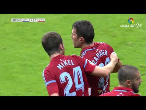 Golazo de Zapater (2-2) Real Oviedo vs Real Zaragoza