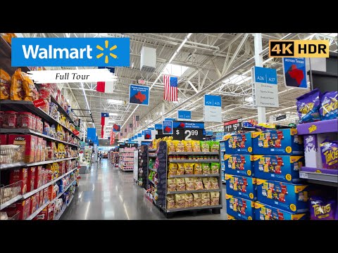 Inside Walmart Texas 🇺🇸 | Full Walking Tour in 4K HDR