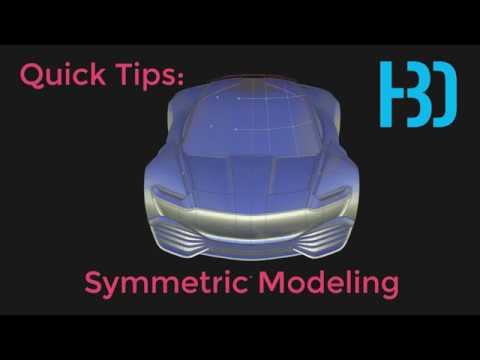 Alias Quick Tips: Symmetric Modeling