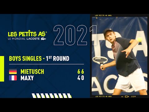 Les Petits As 2021 | Boys 1st Round | Lieven Mietusch vs. Henri Maxy