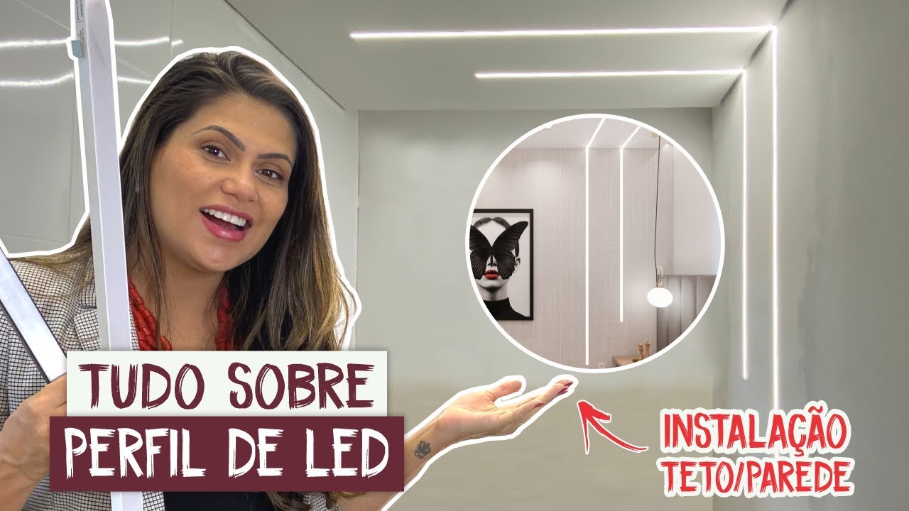 Iluminação moderna: Perfil de LED Como instalar - Larissa Reis Arquitetura