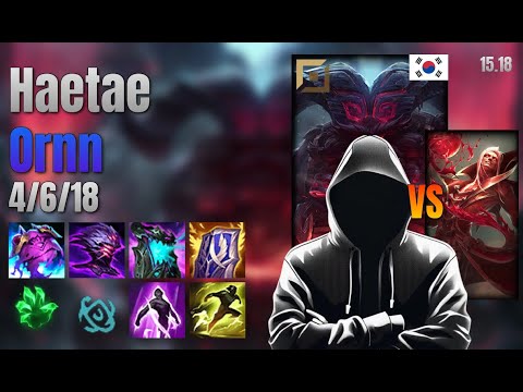 Haetae Top Ornn vs Vladimir lol KR solo rank Full Game 15.18 | 해태 오른 vs 블라디미르