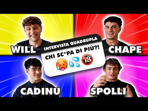 “Chi sc*pa di più?”| INTERVISTA QUADRUPLA con @leospolli @william_sghinolfi @yngchape