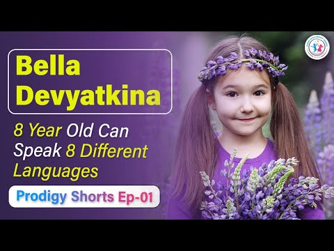 Incredible 8 Year Old Polyglot, Bella Devyatkina Can Speak 8 Different Languages|Prodigy Shorts Ep-1