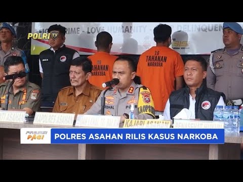 POLRES ASAHAN RILIS KASUS NARKOBA