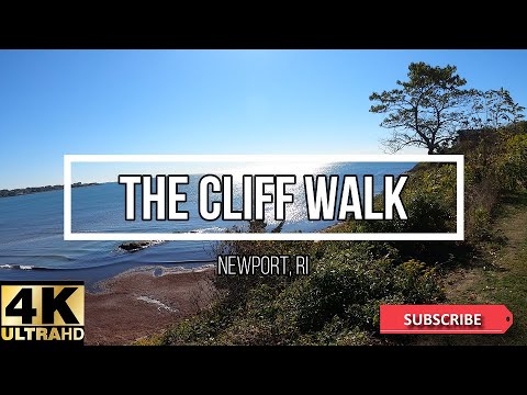 4K- Virtual Walk- Cliff Walk in Newport, RI- Full Length (No Music or Talking)