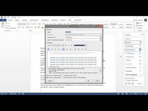 Creating an Index in Microsoft Word