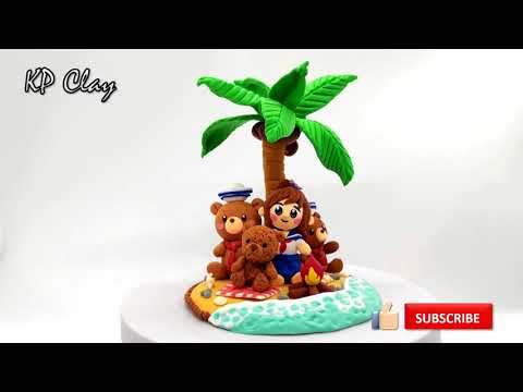 Air Dry Clay Project – Relaxing At Seaside Diorama