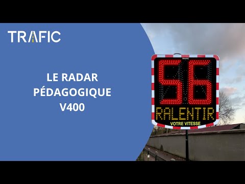 Radar pédagogique solaire V400 - Batterie autonome - Caractères de 400mm de hauteur_4