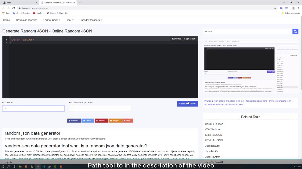 Generate Random JSON - Online Random JSON