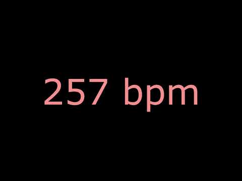 Metrónomo 257 bpm 4/4-Volumen Alto - Para practicar ejercicios de Guitarra Eléctrica-Bajo-Batería.