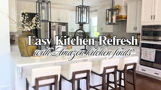 Amazon Kitchen Decorate With Me | Affordable Kitchen Makeover Ideas 2025