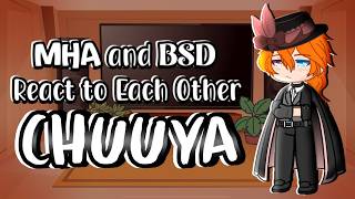 MHA and BSD React to Each Other || Chuuya Nakahara || Part 7/9 || My Hero x Bungou Stray Dogs ||