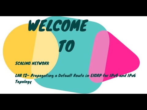 7.1.2.4 Packet Tracer – Propagating a Default Route in EIGRP for IPv4 and IPv6