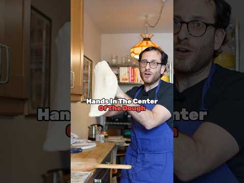 The RIGHT way to stretch pizza dough! 🍕