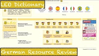 LEO Dictionary - German Resource Review - Deutsch lernen