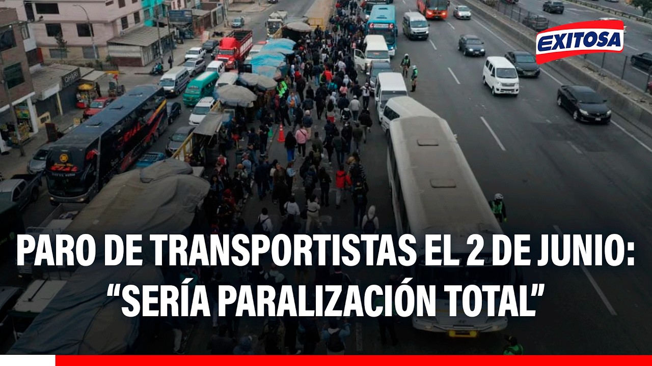 🔴🔵 Paro de transportistas del 2 de junio: “Sería paralización total”, indica Tito Alvites