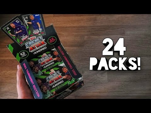 BOX BREAK!! | TOPPS CRICKET ATTAX THE HUNDRED COLLECTION (24 PACKS!)