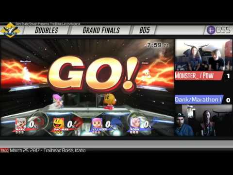 BoiseLAN Invitational: Monster_ + Pow Vs. Dank + Marathon - Smash 4 Doubles Grand Finals