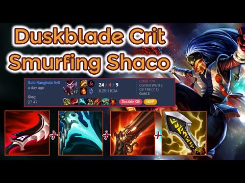 Full Crit Shaco smurfing in Gold - S12 Ranked [League of Legends] Full Gameplay - Infernal Shaco