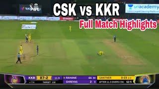 CSK vs KKR Full Highlights IPL 2022 | KKR vs CSK full match highlights