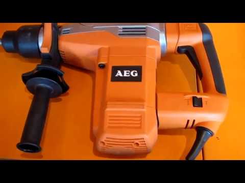 Перфоратор SDS MAX AEG KH 5 E (бочковой, чемодан с набором зубил и буров) 4935412326 - фото 2 - id-p1773915626