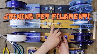 Reliable and cleaner method for PET filament splicing #3dprinting #3dprint  #artillerysidewinderx2