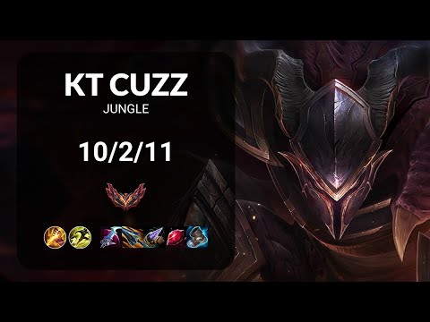 KT Cuzz Pantheon vs Xin Zhao JUNGLE - KR GRANDMASTER Patch 15.5